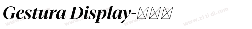 Gestura Display字体转换 Gestura Display字体转换